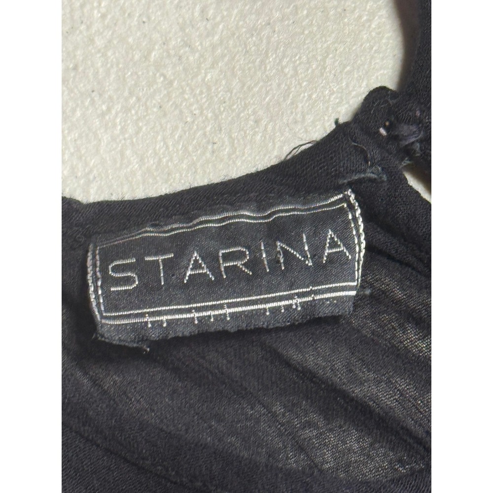 Starina Black Floral Maxi Vintage Dress - Picture 8 of 16